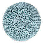Pouffe rond pour repose-pieds BirdRock Home – Vert sauge