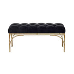 Banc rectangulaire en velours Glam - Olivia & May