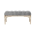 Banc rectangulaire en velours Glam - Olivia & May