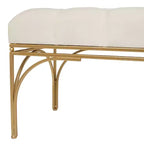 Banc rectangulaire en velours Glam - Olivia & May