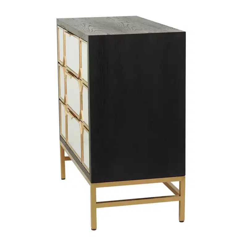 Commode en bois avec miroirs Glam – Olivia & May
