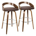 Set of 2 Grotto Upholstered Barstools - Lumisource