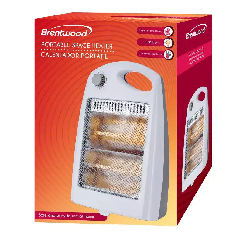 Chauffage d'appoint portatif Brentwood 800 watts, blanc