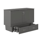 Lit escamotable coffre Chelsea Queen avec matelas