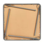 Table pliante Emma and Oliver avec plateau en vinyle – Table de jeu – Table portable