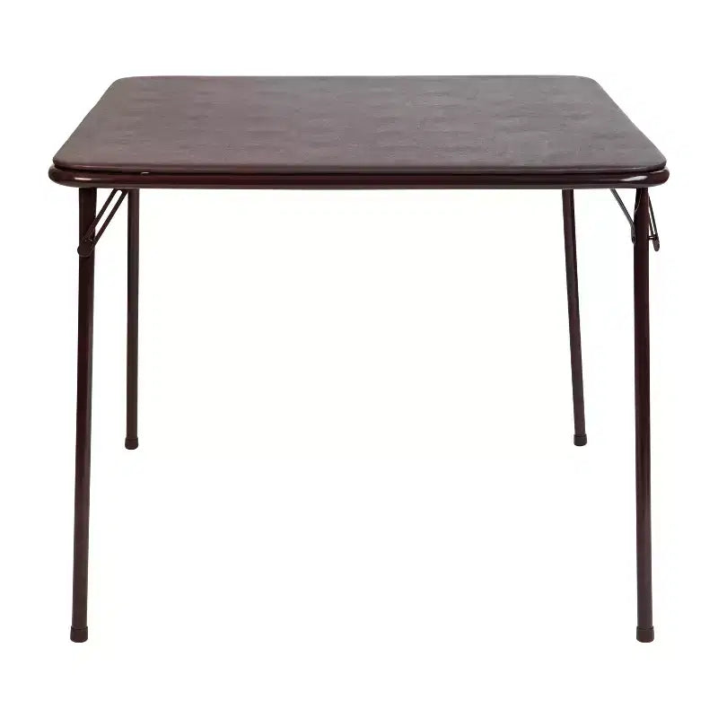 Table pliante Emma and Oliver avec plateau en vinyle – Table de jeu – Table portable