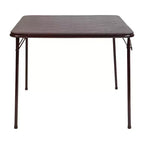Table pliante Emma and Oliver avec plateau en vinyle – Table de jeu – Table portable