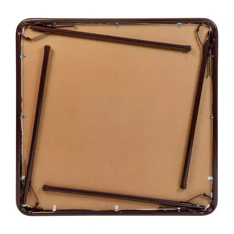 Table pliante Emma and Oliver avec plateau en vinyle – Table de jeu – Table portable