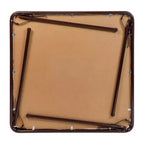 Table pliante Emma and Oliver avec plateau en vinyle – Table de jeu – Table portable