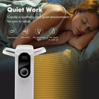 Radiateur à bain d'huile électrique Costway 1500 W avec support pliable Blanc/Noir