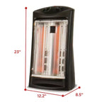 Chauffage tour à quartz infrarouge BLACK+DECKER de 1 500 watts max.