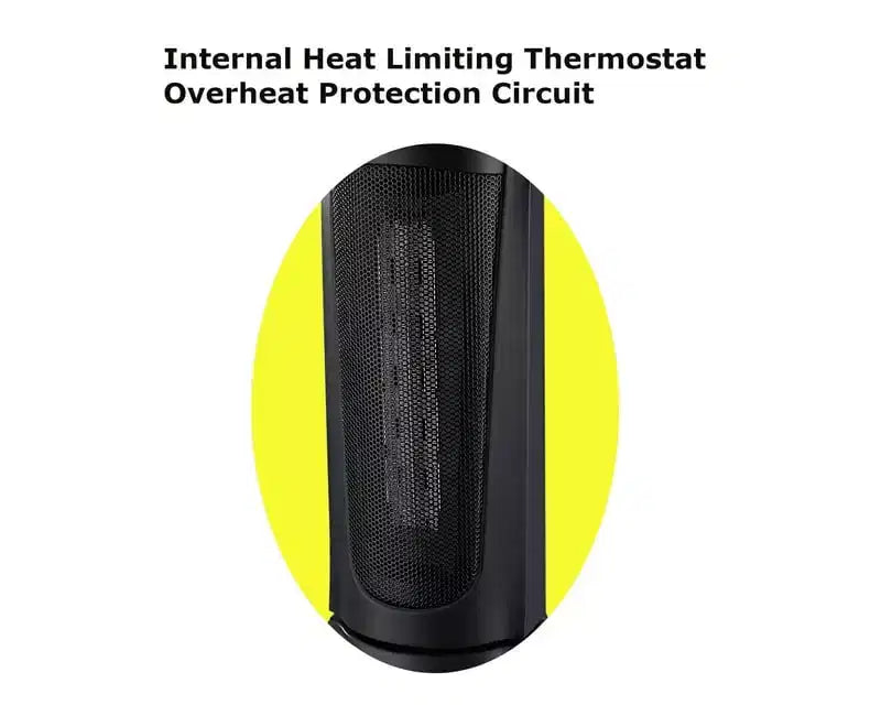 Chauffage colonne oscillant de 18 po avec thermostat