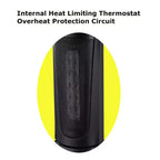 Chauffage colonne oscillant de 18 po avec thermostat