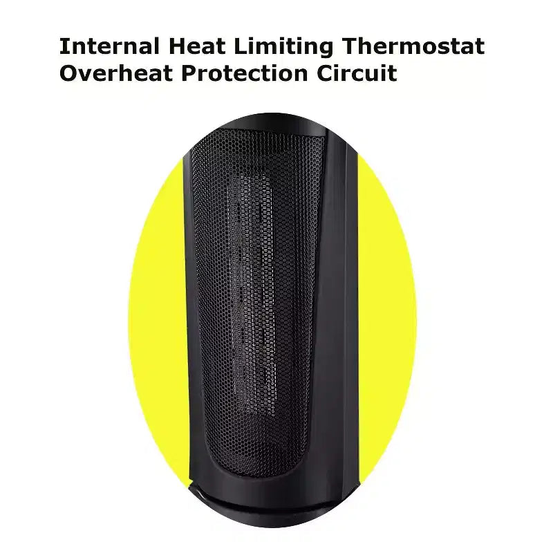 Chauffage colonne oscillant de 18 po avec thermostat
