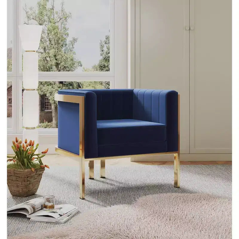 Lot de 2 fauteuils d'appoint en velours Paramount - Manhattan Comfort