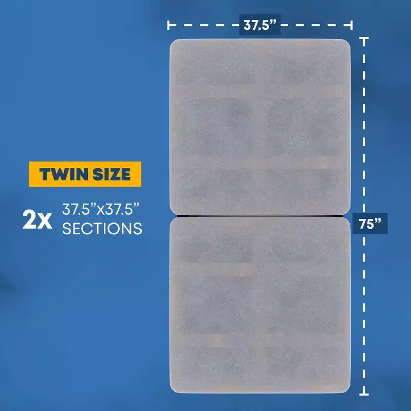 Sommier tapissier Continental Sleep de 3,8 cm d'épaisseur, séparable, entièrement assemblé, pour matelas/soutien de lit