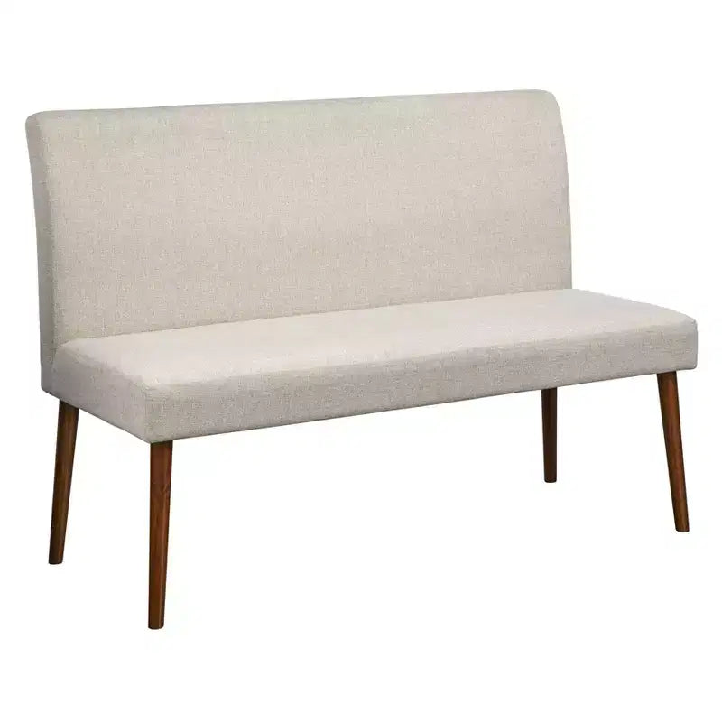 Banc de salle à manger capitonné Buylateral Ripton style Mid-Century Modern