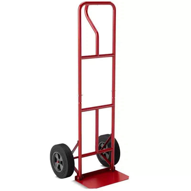 Chariot de manutention robuste Costway capacité 300 kg avec plaque nasale pliable Noir/Rouge