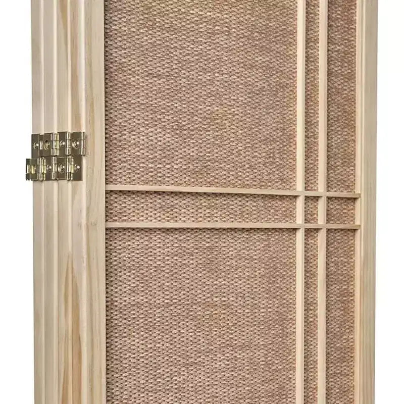 Séparateur de pièce Legacy Decor avec insert en rotin tissé