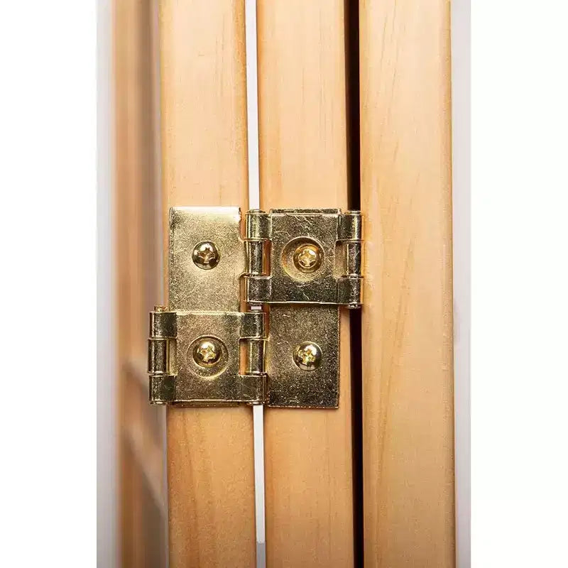 Séparateur de pièce Legacy Decor avec insert en rotin tissé
