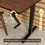 Support pour bureau assis-debout Mount-It! avec manivelle et plateau extra-large