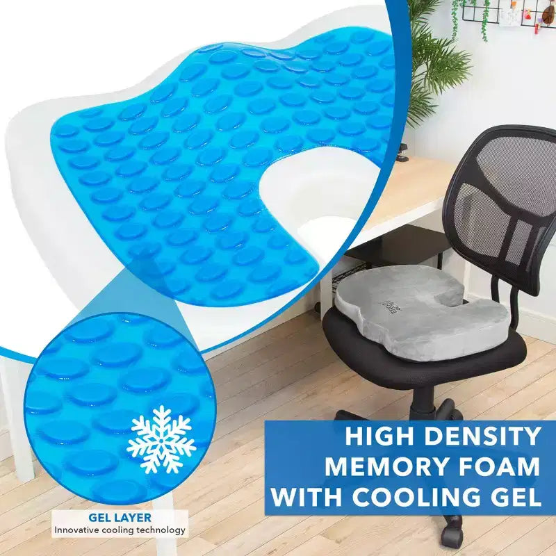 Mount-It! Coussin de siège ErgoActive en gel rafraîchissant