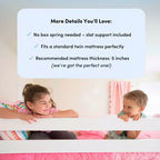 Lit superposé Max & Lily une place au-dessus d'un lit double avec lit gigogne, lits superposés pour enfants en bois massif de style scandinave