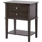 Table de chevet à 2 tiroirs Newton de Passion Furniture (71,1 cm H x 55,9 cm L x 40,6 cm P)