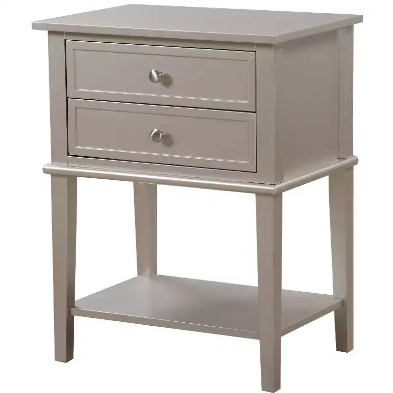 Table de chevet à 2 tiroirs Newton de Passion Furniture (71,1 cm H x 55,9 cm L x 40,6 cm P)