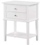 Table de chevet à 2 tiroirs Newton de Passion Furniture (71,1 cm H x 55,9 cm L x 40,6 cm P)