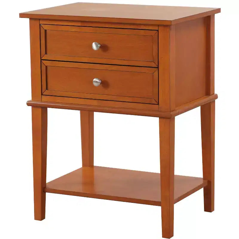 Table de chevet à 2 tiroirs Newton de Passion Furniture (71,1 cm H x 55,9 cm L x 40,6 cm P)