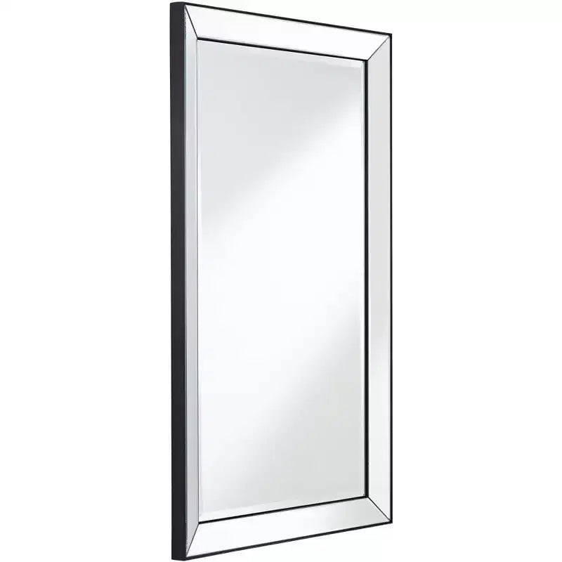 Miroir Mural Rectangulaire Uttermost Verne avec Bordure Noir Mat 24 x 38