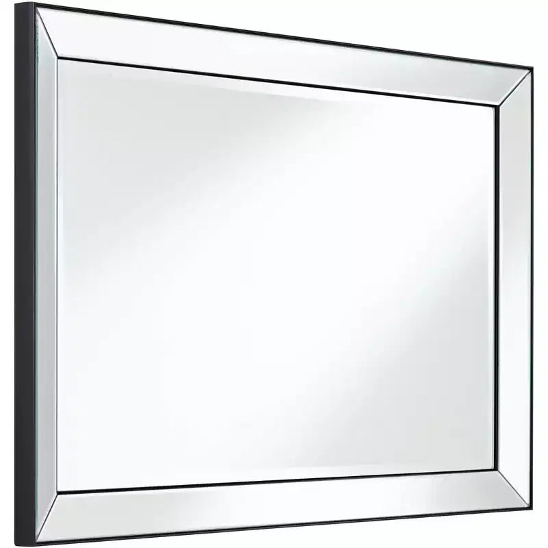 Miroir Mural Rectangulaire Uttermost Verne avec Bordure Noir Mat 24 x 38
