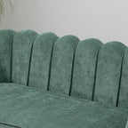 Causeuse rembourrée de style moderne du milieu du siècle, 59 W