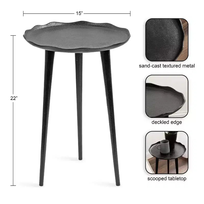 Table d'appoint ronde Alessia de Kate and Laurel