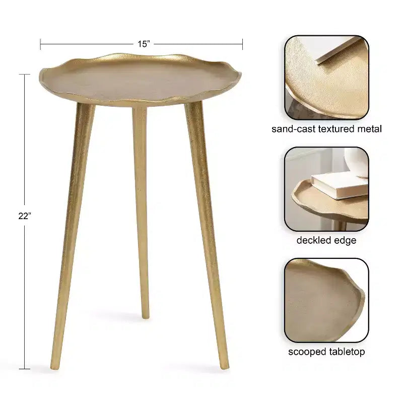 Table d'appoint ronde Alessia de Kate and Laurel