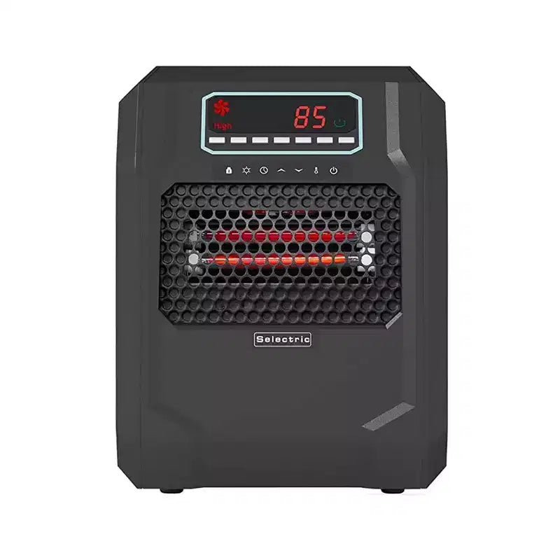 Chauffage d'appoint électrique portable VOLTORB avec télécommande et mode ventilateur seul, noir