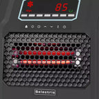 Chauffage d'appoint électrique rayonnant filaire portatif VOLTORB avec 3 réglages de chaleur, noir