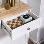 Meuble Poubelle Homcom avec Tiroir Meuble de Tri Sélectif Débout Support de Poubelle Cuisine