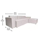 Canapé d'angle modulable de luxe Bridgetown Flash Furniture