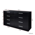 Commode double à 8 tiroirs, peu encombrante