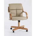 Fauteuil pivotant en cuir reconstitué Frankie de Caster Chair Company
