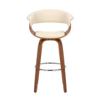 Tabouret de bar à hauteur de comptoir 30" Julyssa Swivel en similicuir et bois - Armen Living