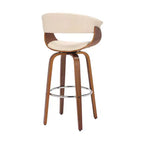 Tabouret de bar à hauteur de comptoir 30" Julyssa Swivel en similicuir et bois - Armen Living