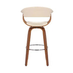 Tabouret de bar à hauteur de comptoir 30" Julyssa Swivel en similicuir et bois - Armen Living