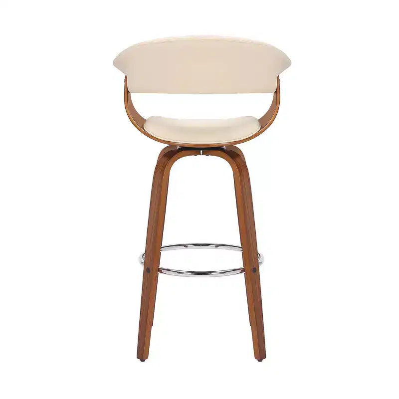 Tabouret de bar à hauteur de comptoir 30" Julyssa Swivel en similicuir et bois - Armen Living