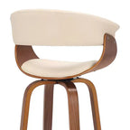 Tabouret de bar à hauteur de comptoir 30" Julyssa Swivel en similicuir et bois - Armen Living