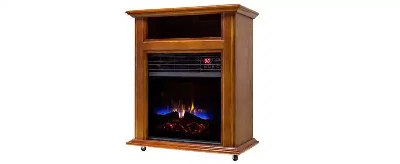 Chauffage d'appoint électrique mobile Comfort Glow à quartz avec 3 éléments chauffants à quartz écoénergétiques