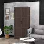 HOMCOM Armoire de rangement moderne de 180 cm avec étagères pour chambre à coucher, salon ou couloir