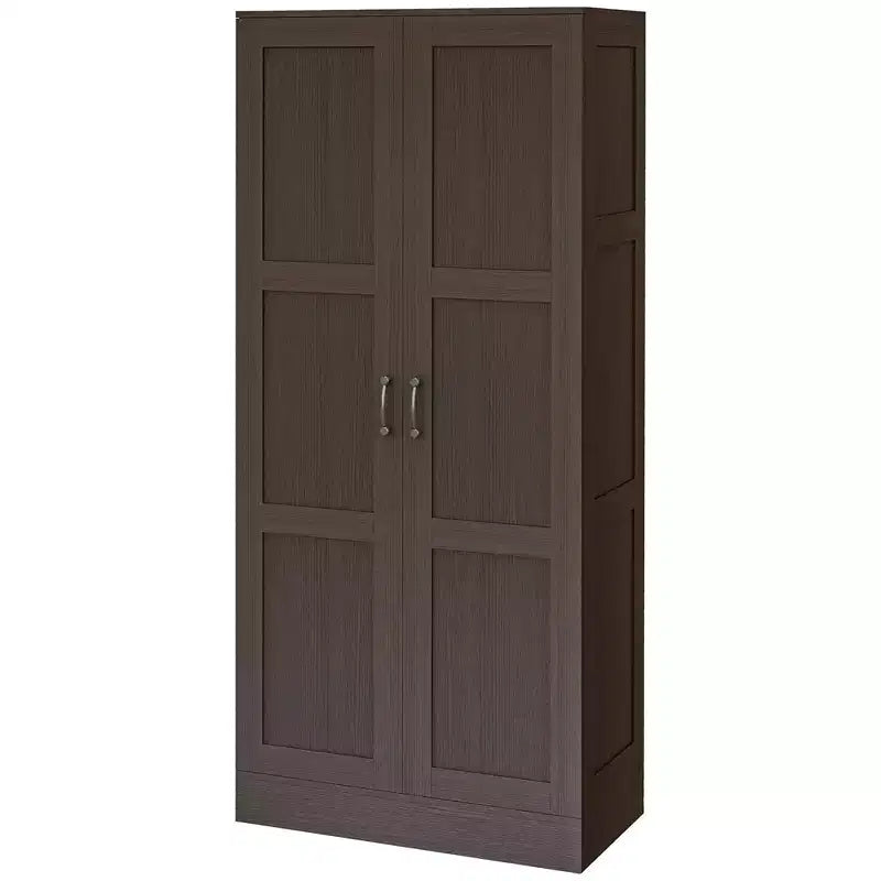 HOMCOM Armoire de rangement moderne de 180 cm avec étagères pour chambre à coucher, salon ou couloir